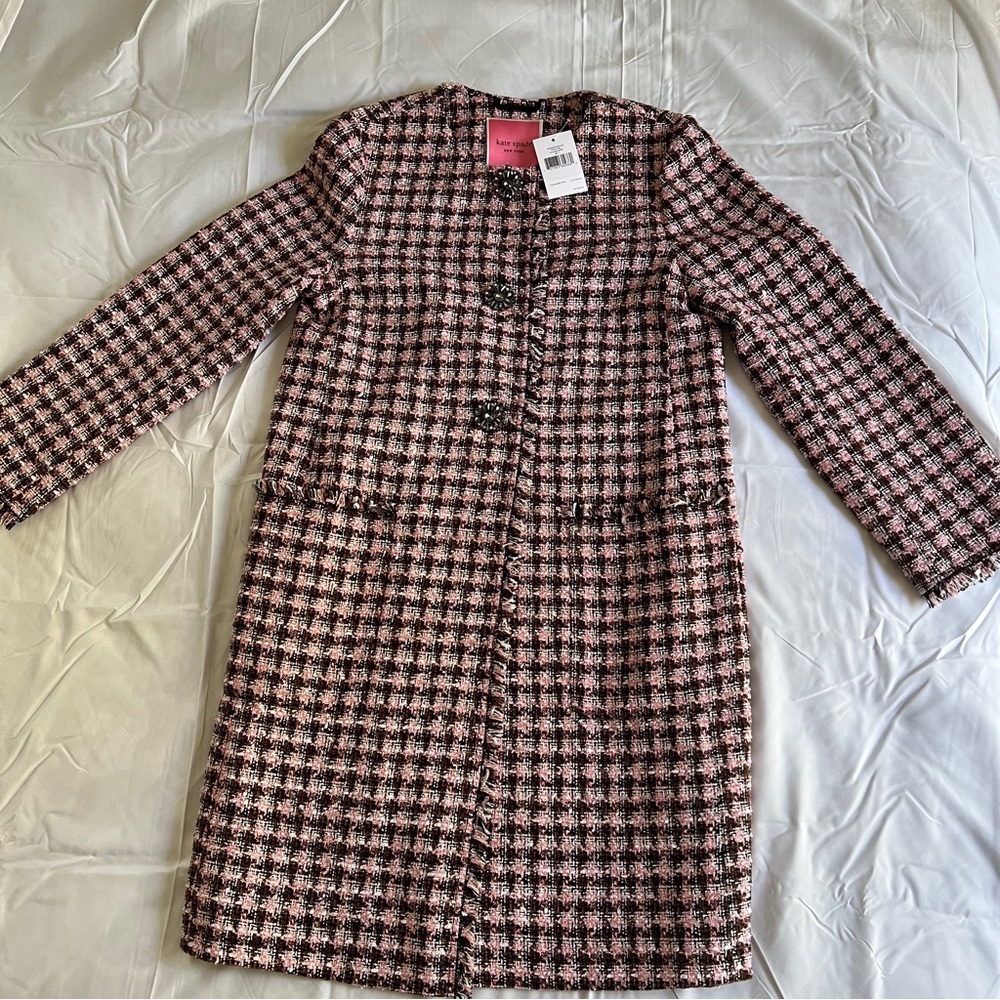 Kate Spade Tweed Coat NWT